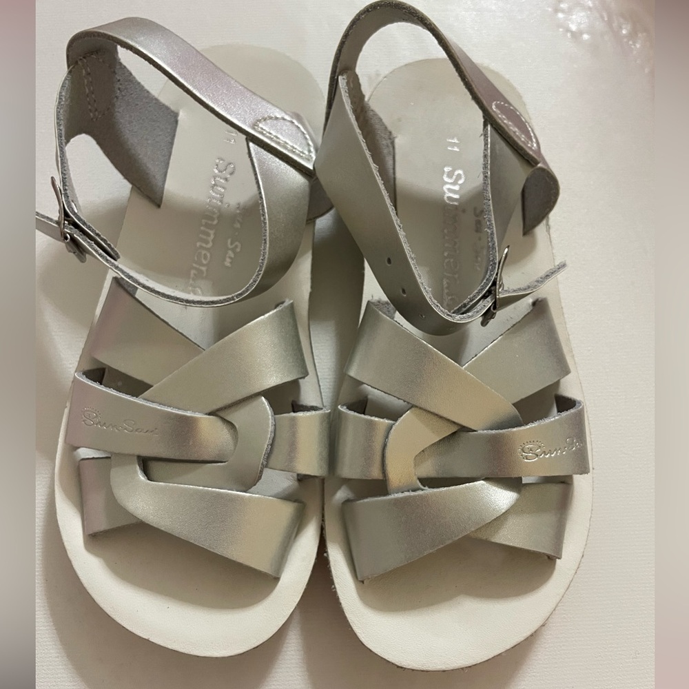SunSan Kids Metallic Sandals